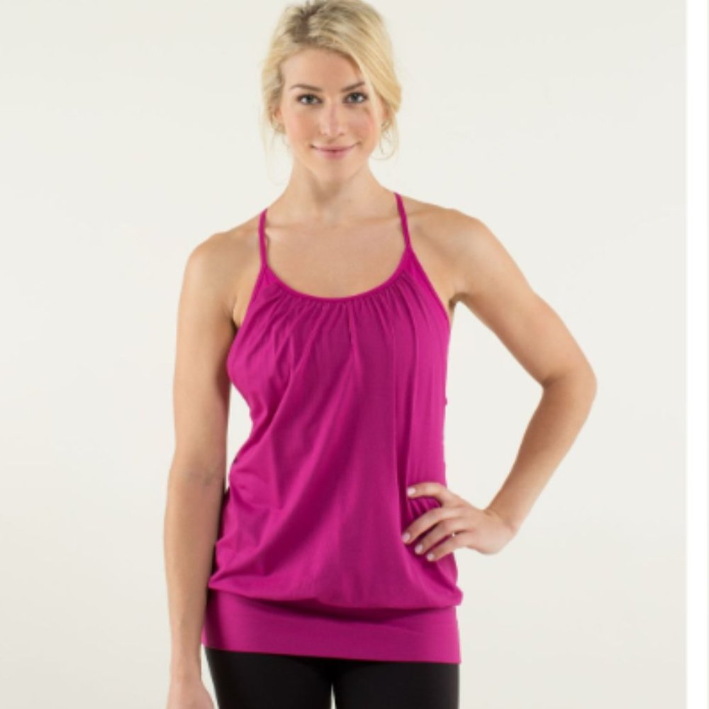 Euc Lululemon No Limits Tank In Raspberry Size 4 - image 1